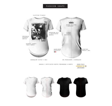 T-shirt men white S fashion